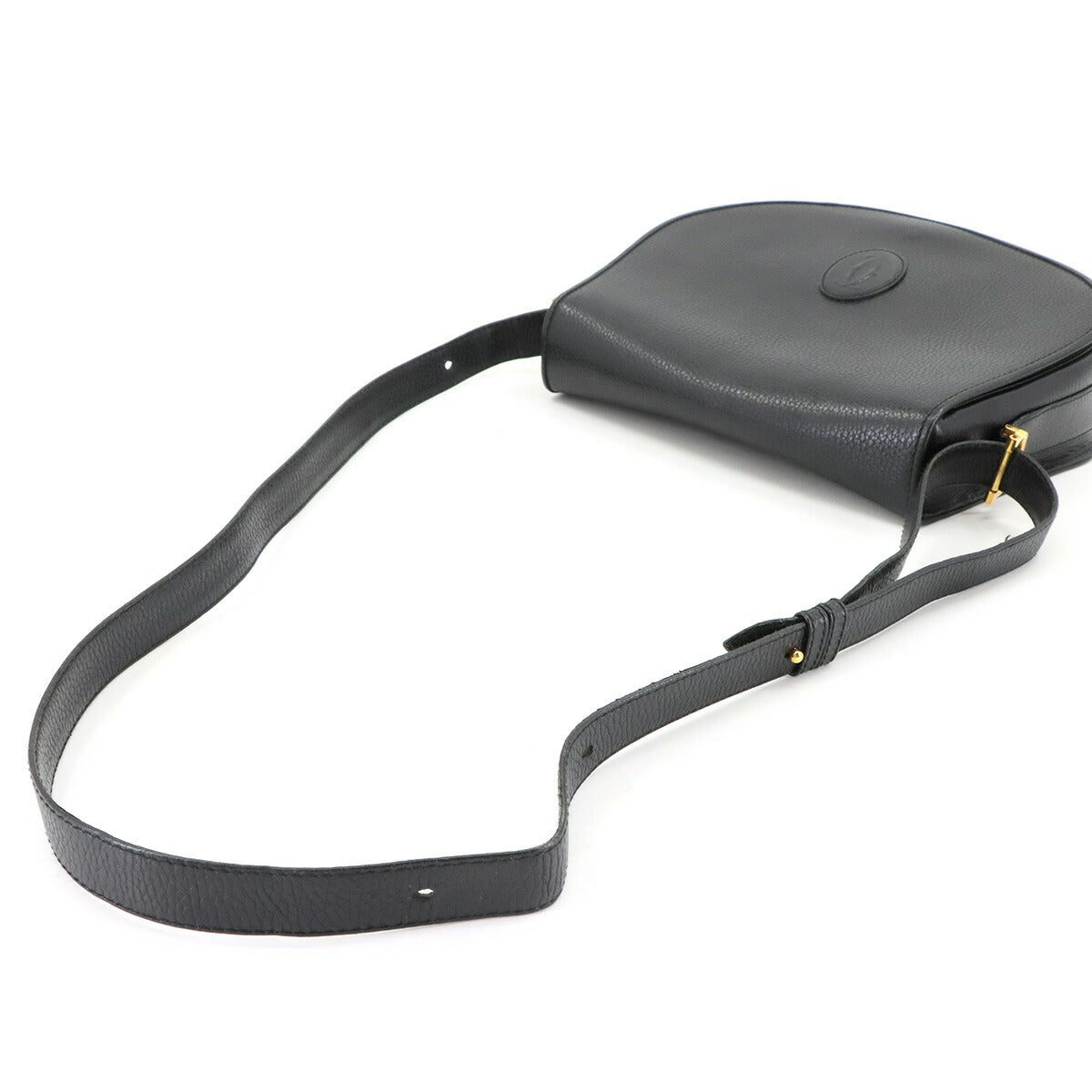 Must Line Shoulder Bag Leather Black Purse