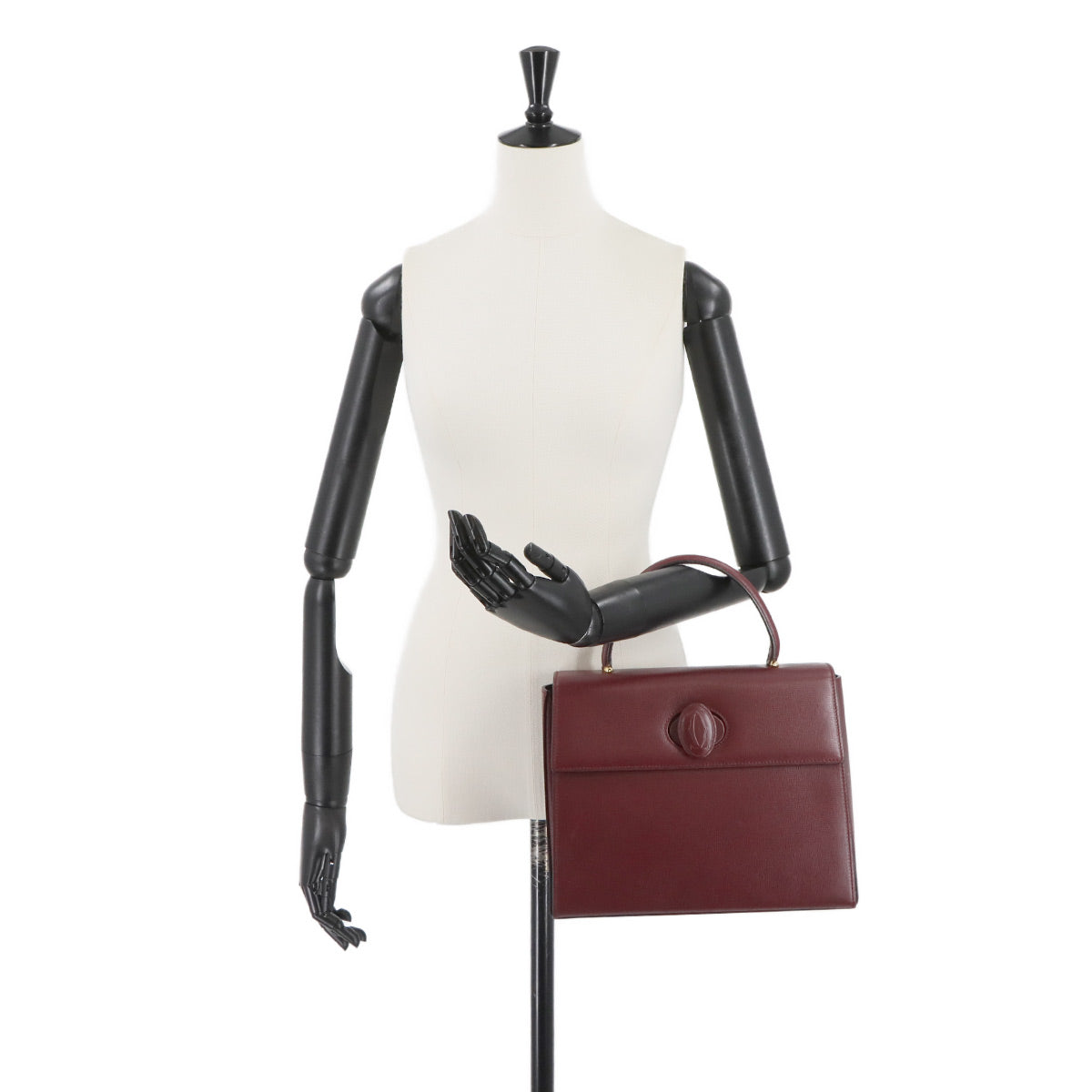 Must Hand Bag Leather Bordeaux Purse