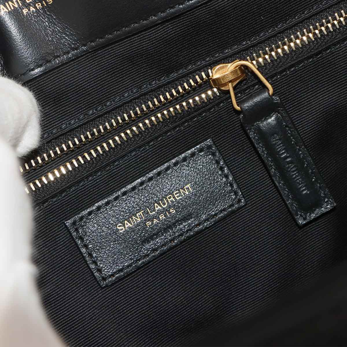 Loulou Large Shoulder Bag Leather Black 574947