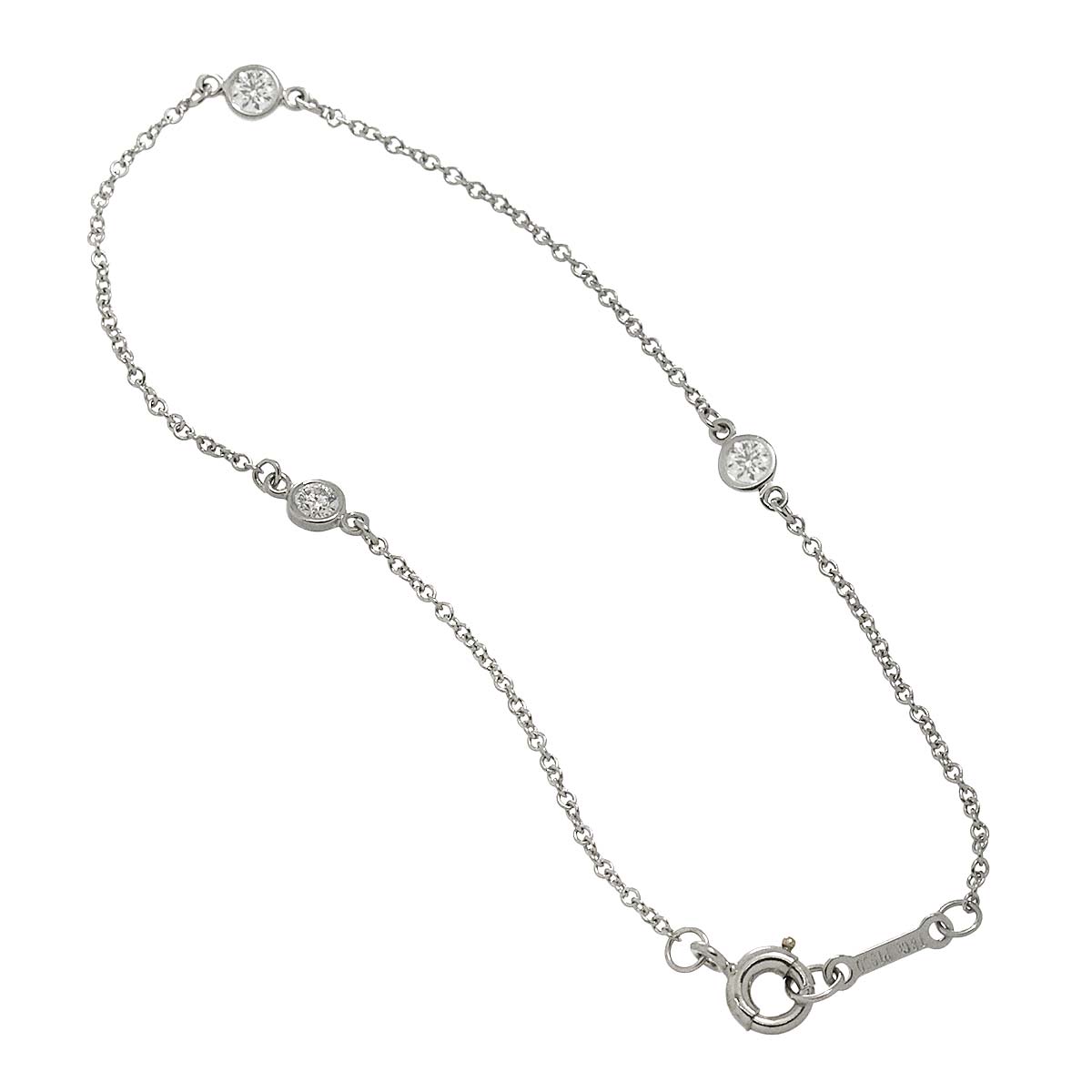 By The Yard Diamond 3P Bracelet Platinum