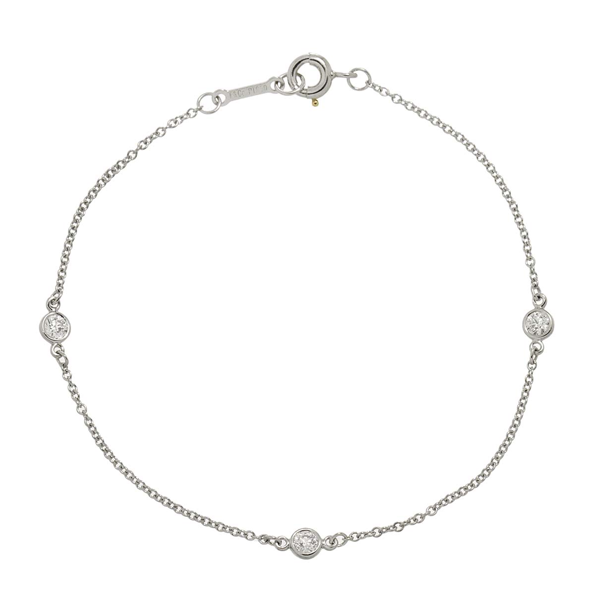 By The Yard Diamond 3P Bracelet Platinum