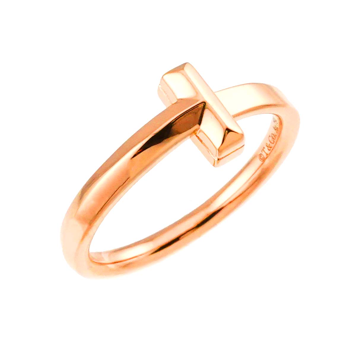 T One Ring 18K Pink Gold 750 size7.25(US)