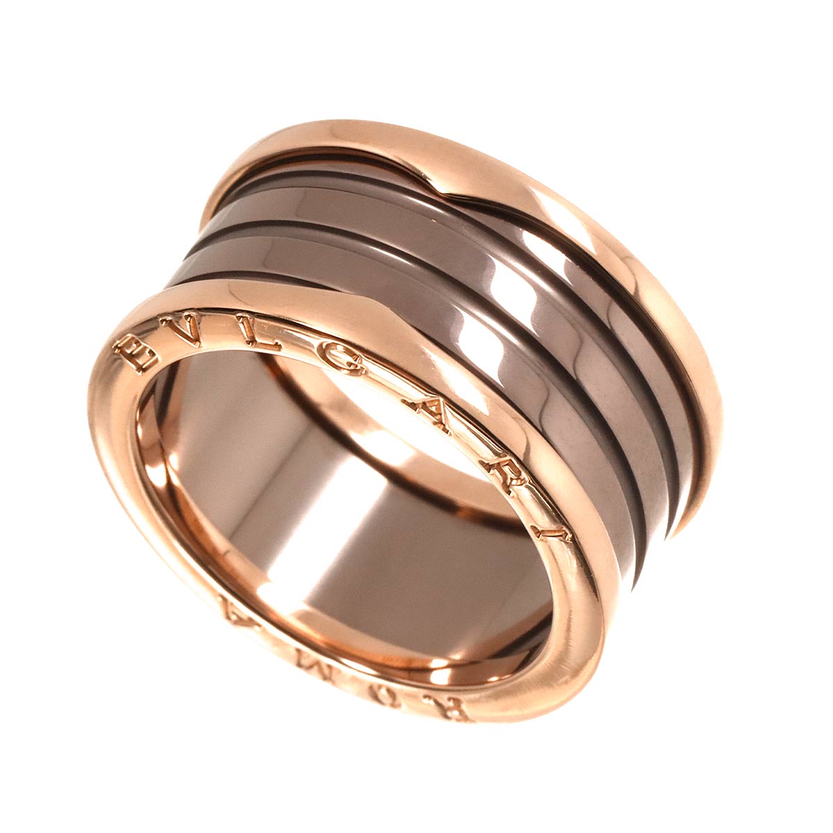 B-ZERO1 4Band Roma Ring METAL 18K PG 750 Size63 9.5(US)
