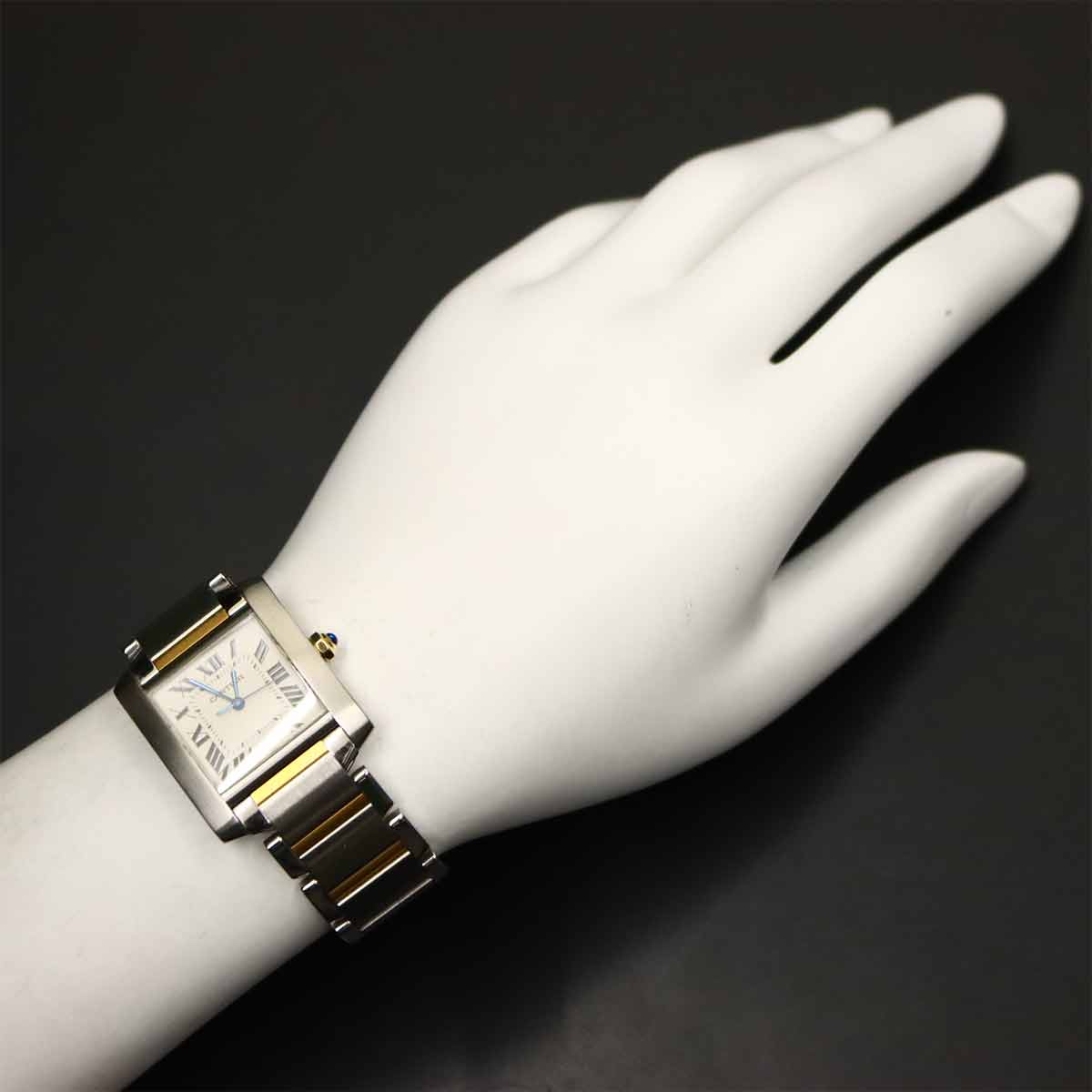 Tank Francaise LM W51005Q4 Automatic YG Silver Dial Mens