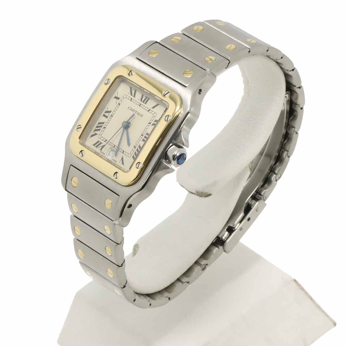 Santos Galbee LM Quartz YG Cream Dial Mens Watch