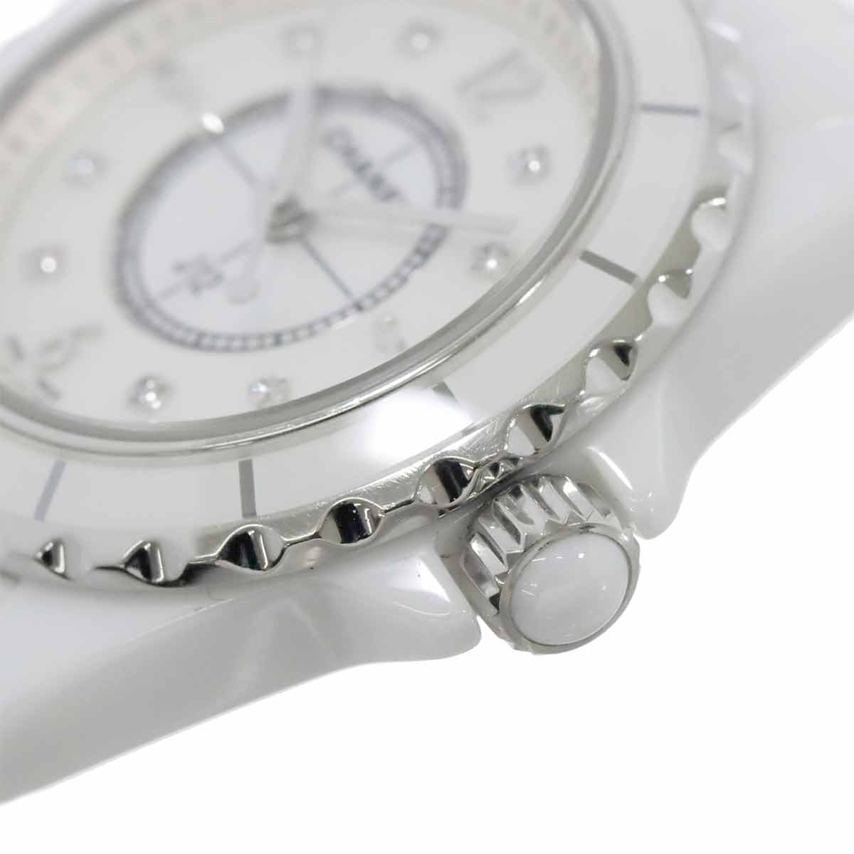 J12 H2570 29mm 8P Diamond Quartz White Shell Dial Ladies Watch