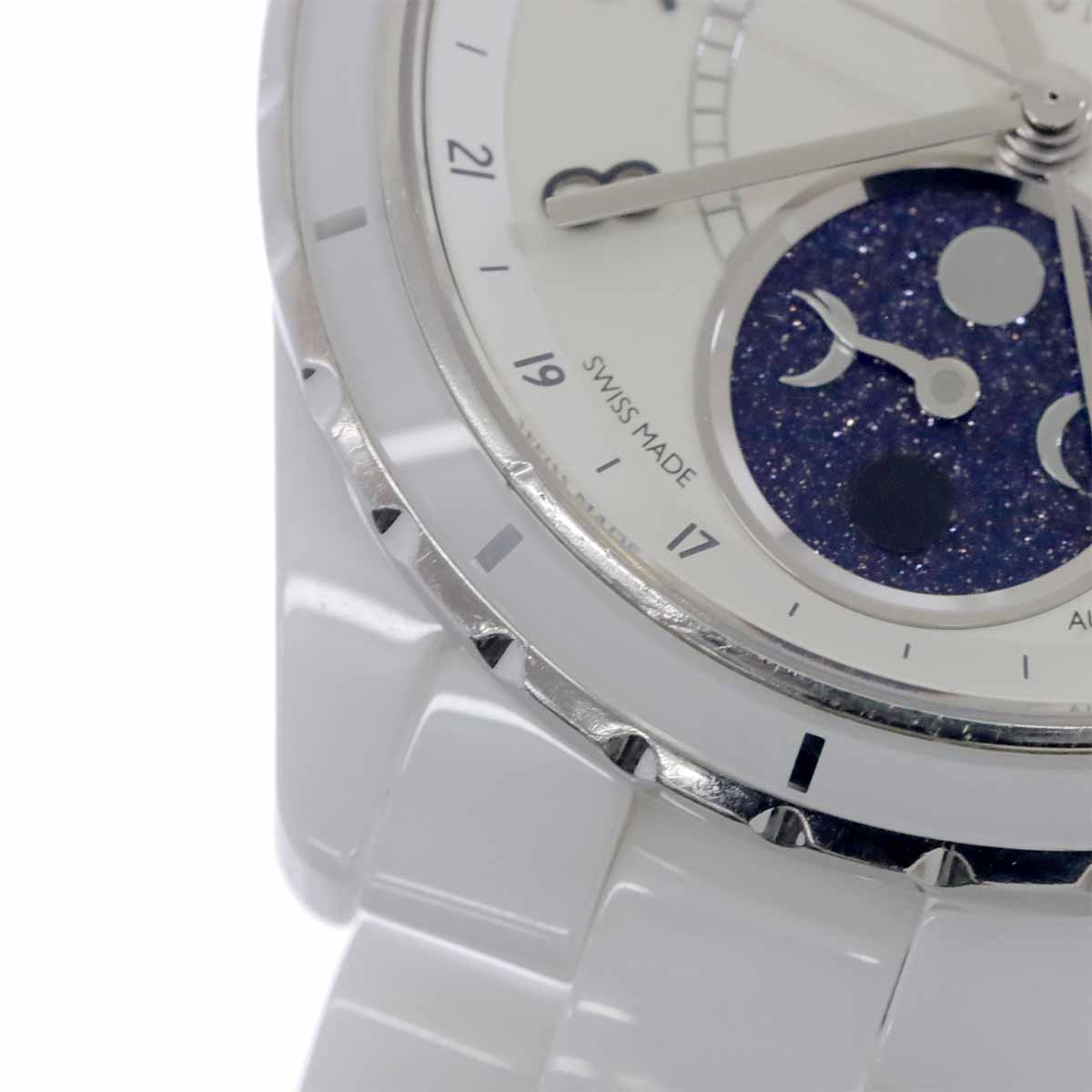 J12 Phase De Lune H3404 Moon Phase 38mm White Ceramic