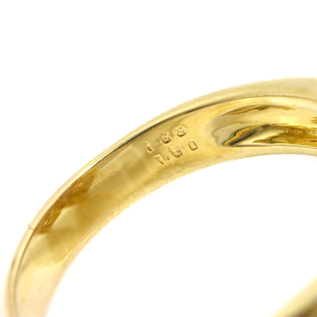 Diamond 1.83ct Ruby 1.50ct Ring 18K YG Size6.25-6.5(US)