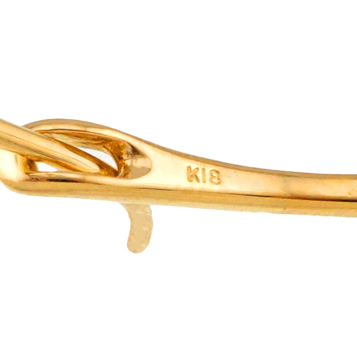 Hoop Earrings Pierced 18K Yellow Gold 750