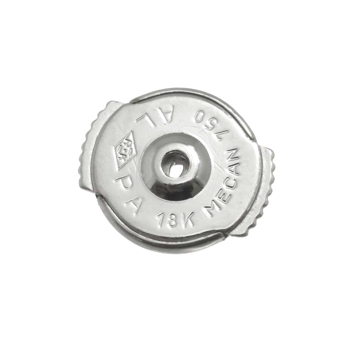 COMETE Diamond Earrings Pierced 18K WG White Gold 750