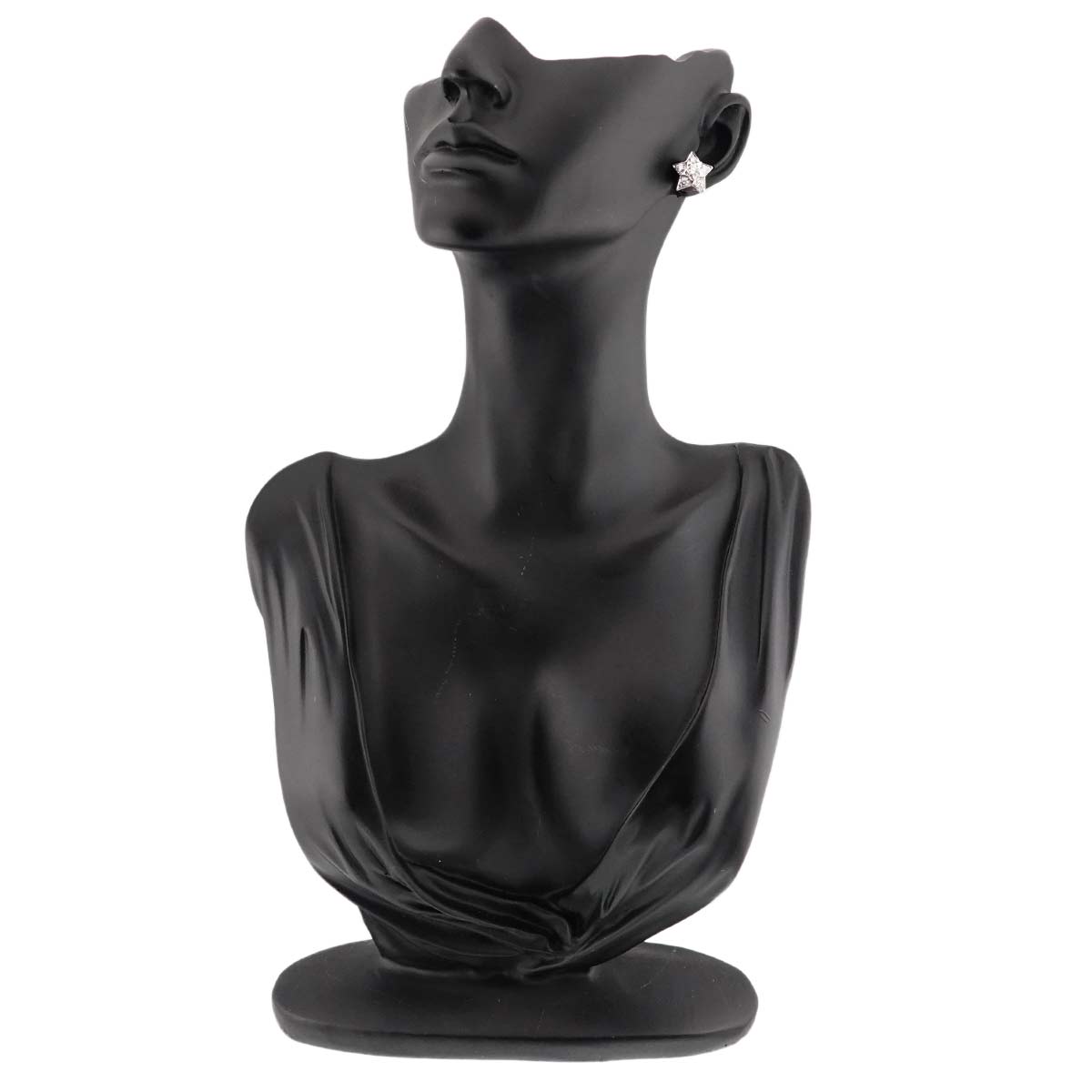 COMETE Diamond Earrings Pierced 18K WG White Gold 750