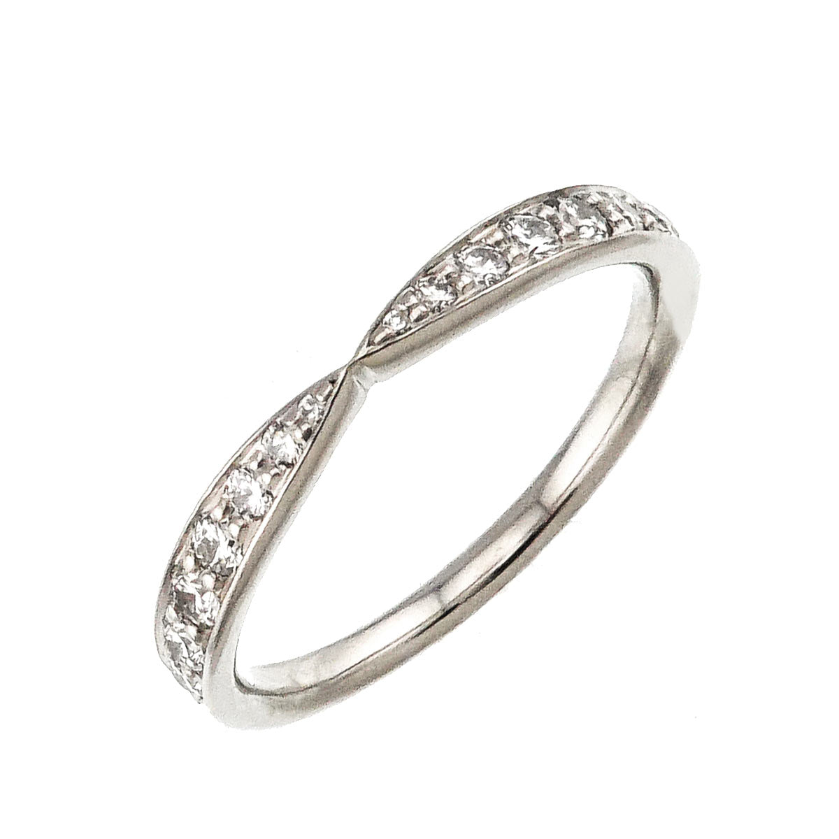 Harmony Band Ring Diamond Pt Platinum size3.75(US)