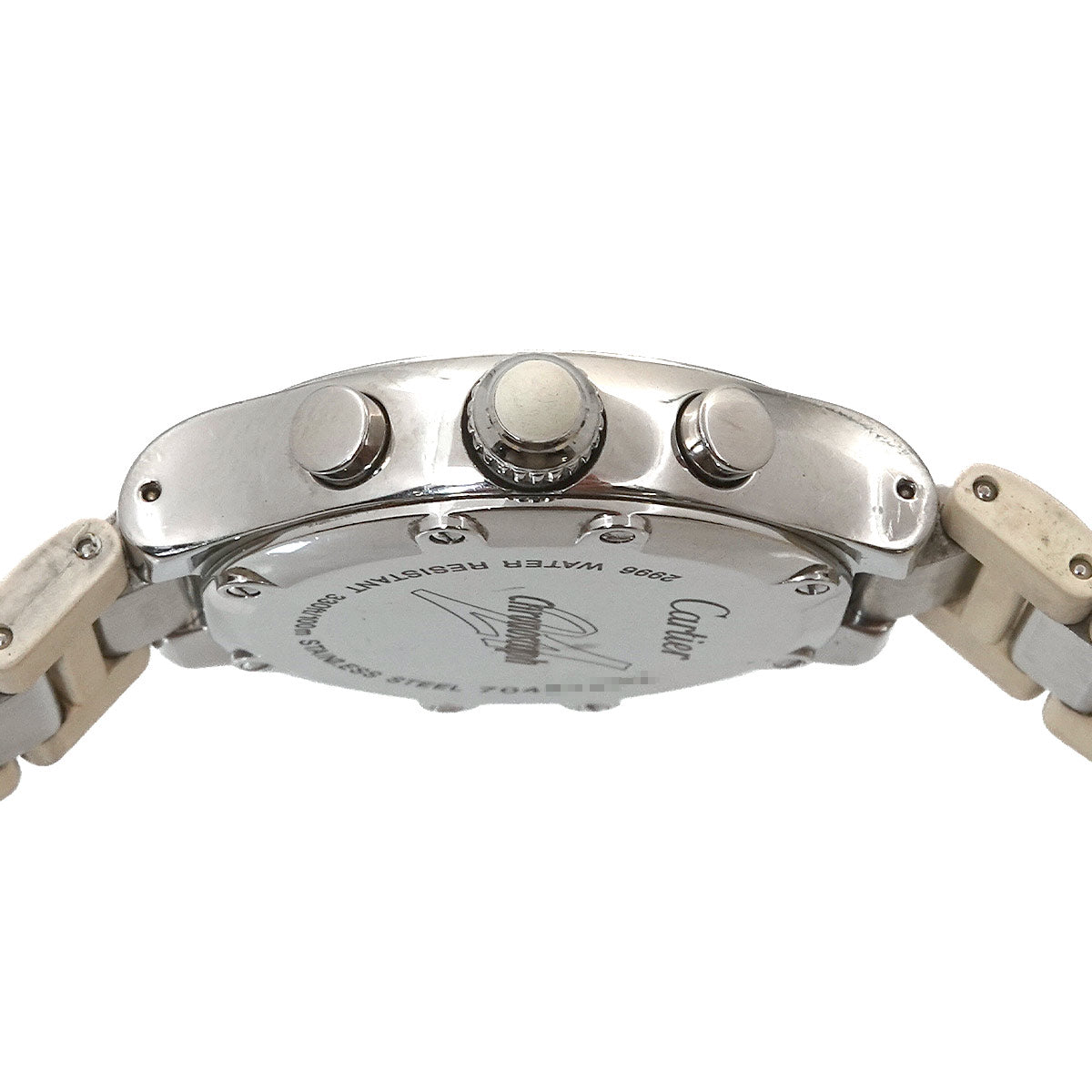 Must 21 Chronoscaph W10197U2 Quartz White Dial Ladies Watch