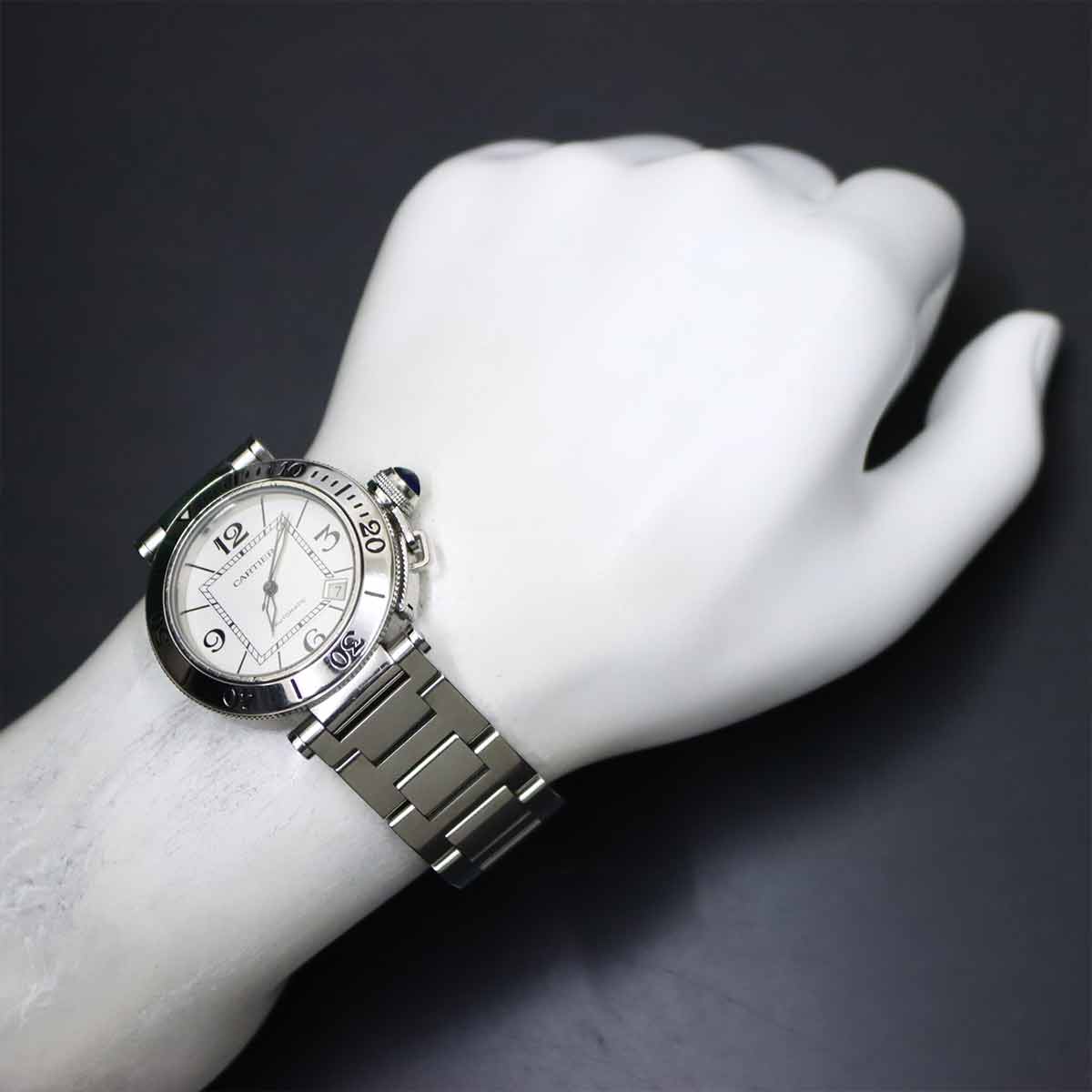 Pasha Seatimer W31080M7 Automatic Date Silver Dial Mens Watch