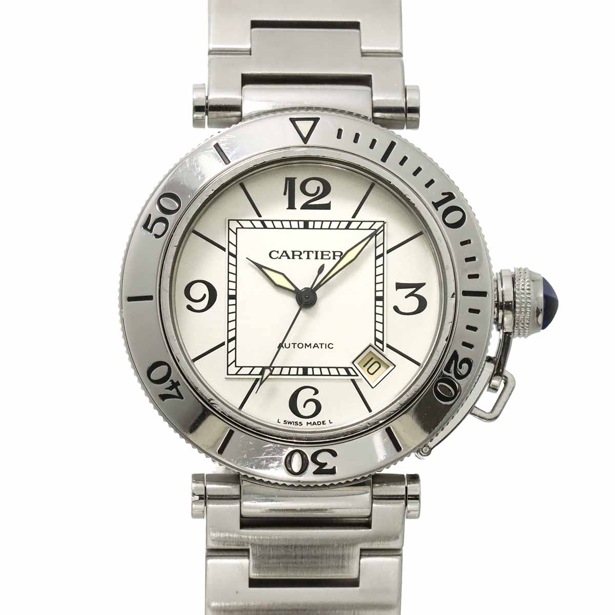 Pasha Seatimer W31080M7 Automatic Date Silver Dial Mens Watch