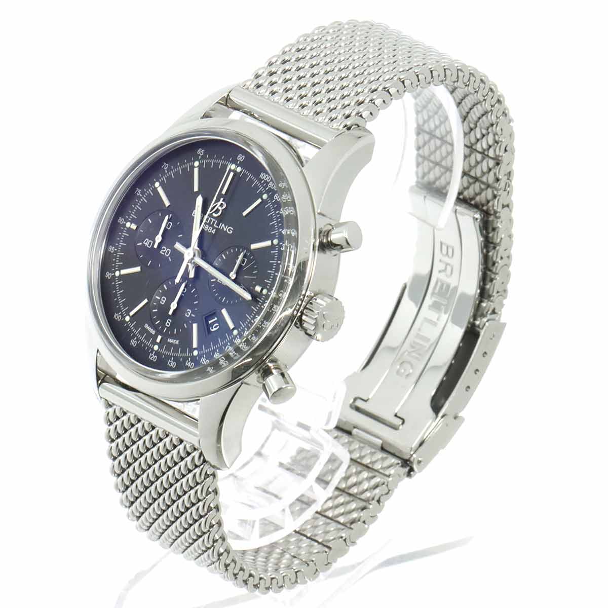 TRANSOCEAN Chronograph AB0152 Automatic Black Dial Mens