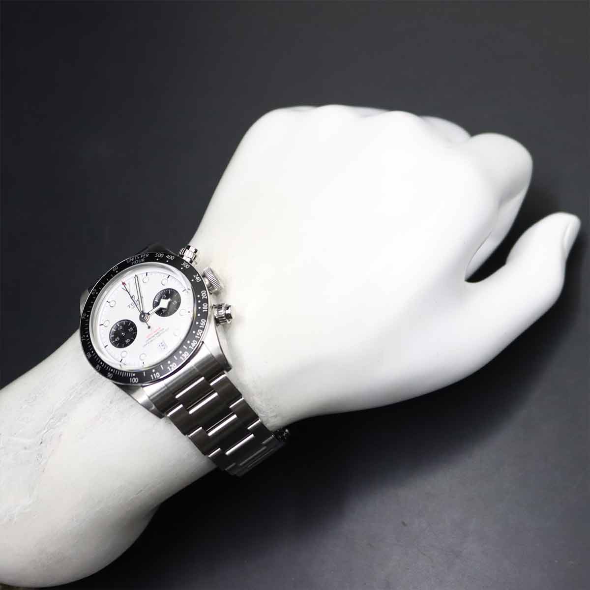 Black Bay Chronograph 79360N Automatic Opaline Dial Mens Watch