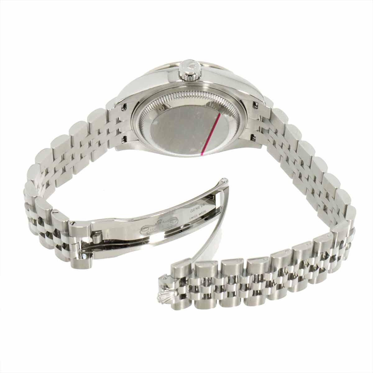 Datejust 279384RBR Serial Random 750 WG Diamond Bezel Silver Dial