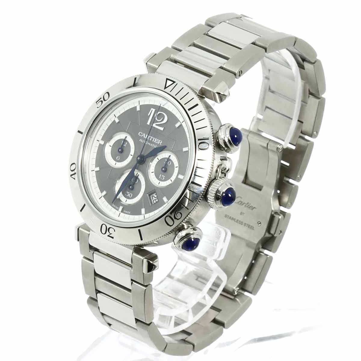 Pasha de Cartier WSPA0027 Automatic Gray Dial Mens Watch