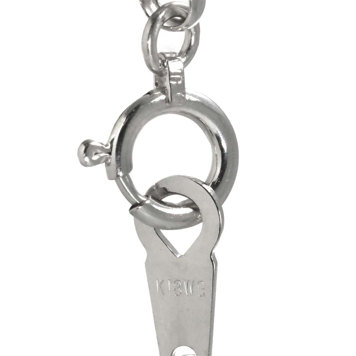 Diamond 1.50ct Necklace 18K K18 WG White Gold 750