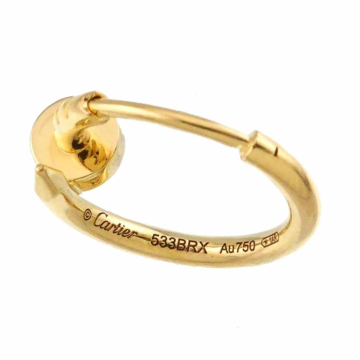 JUSTE UN CLOU Single Earring Pierced 18K YG 750 One Piece only