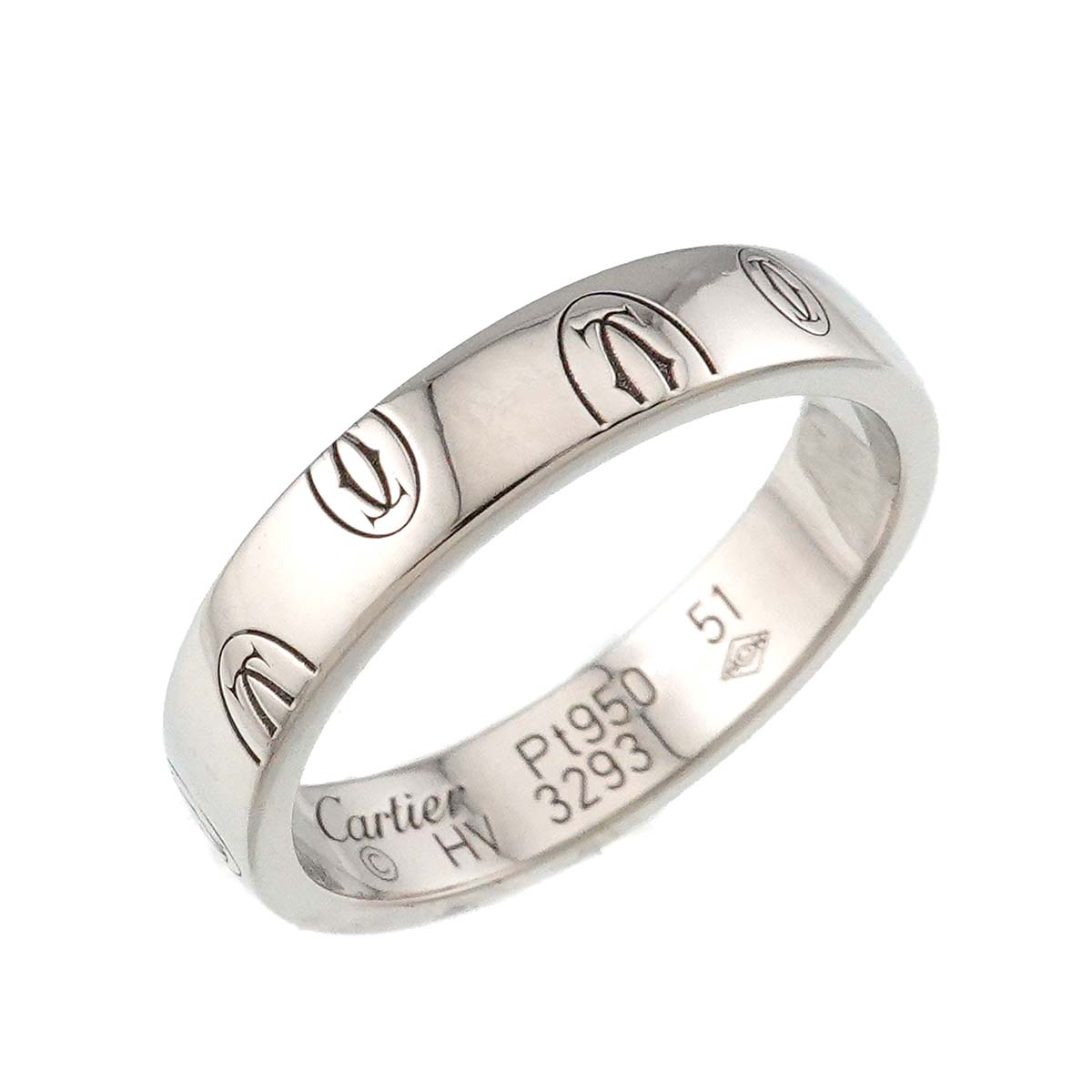 Happy Birthday Ring Pt Platinum Size51 5.5-5.75(US)