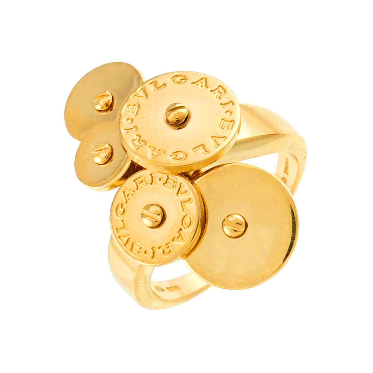 Cicladi Diamond Ring 18K Yellow Gold 750 siza 6-6.25(US)