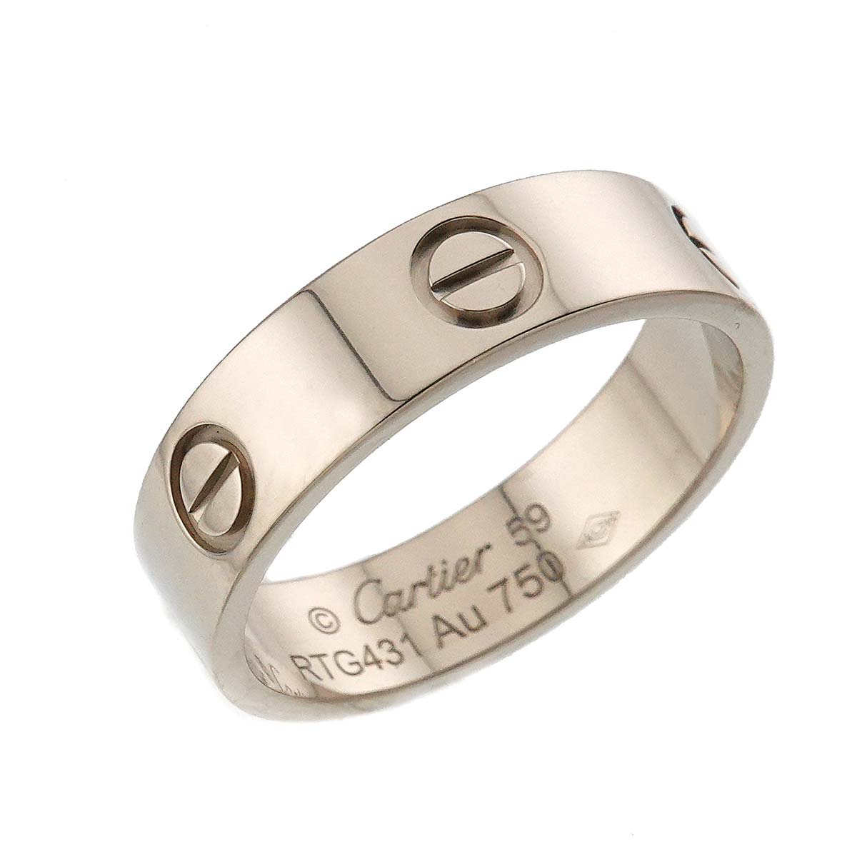 Love Ring 18K White Gold 750 size59 8.25(US)