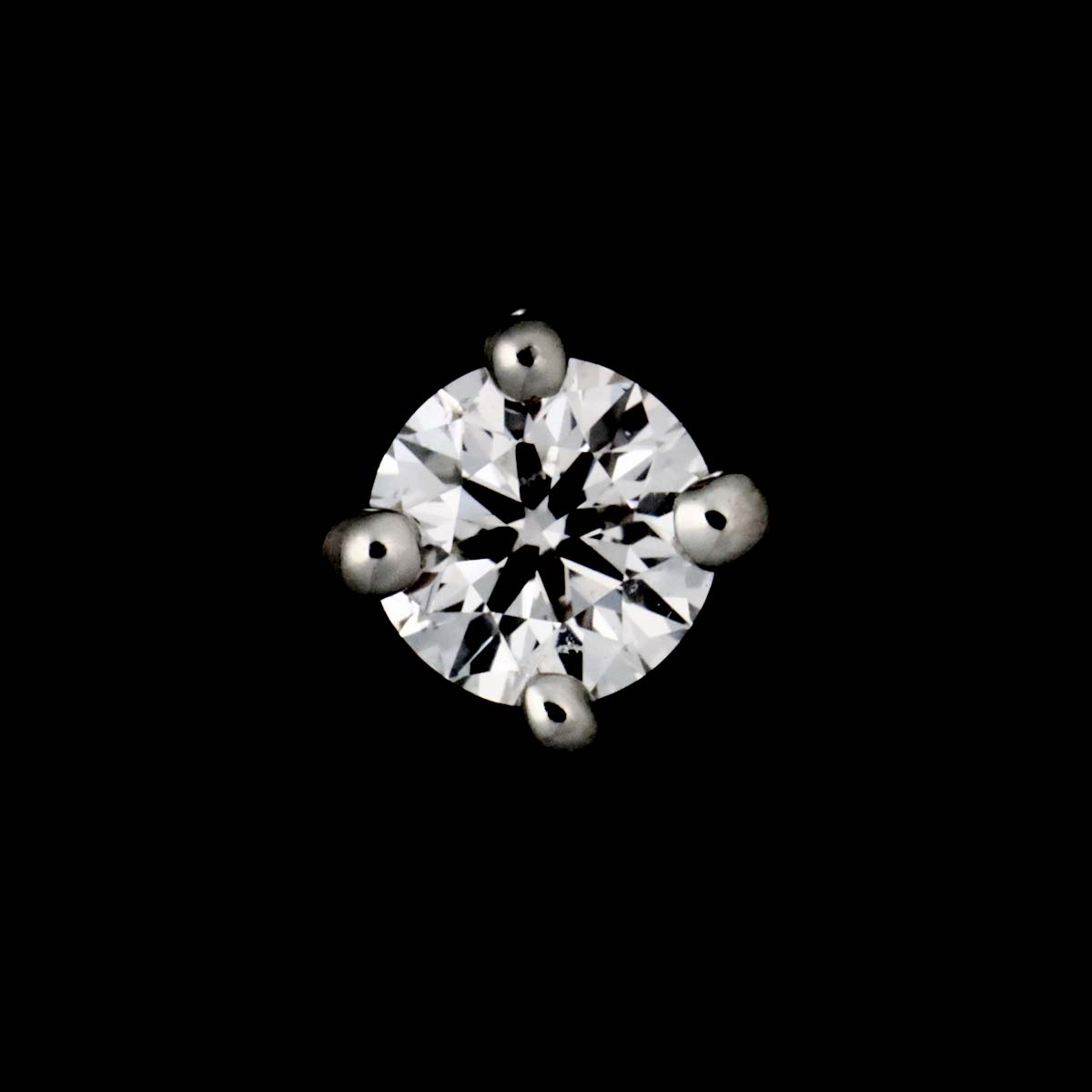 Diamond Earrings Pierced Pt