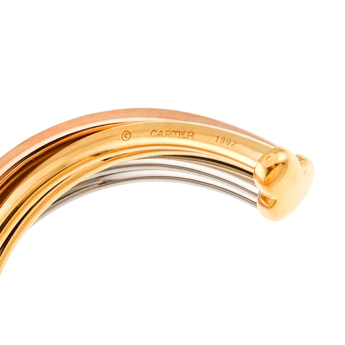 Trinity Bangle Bracelet 18K YG WG PG 750