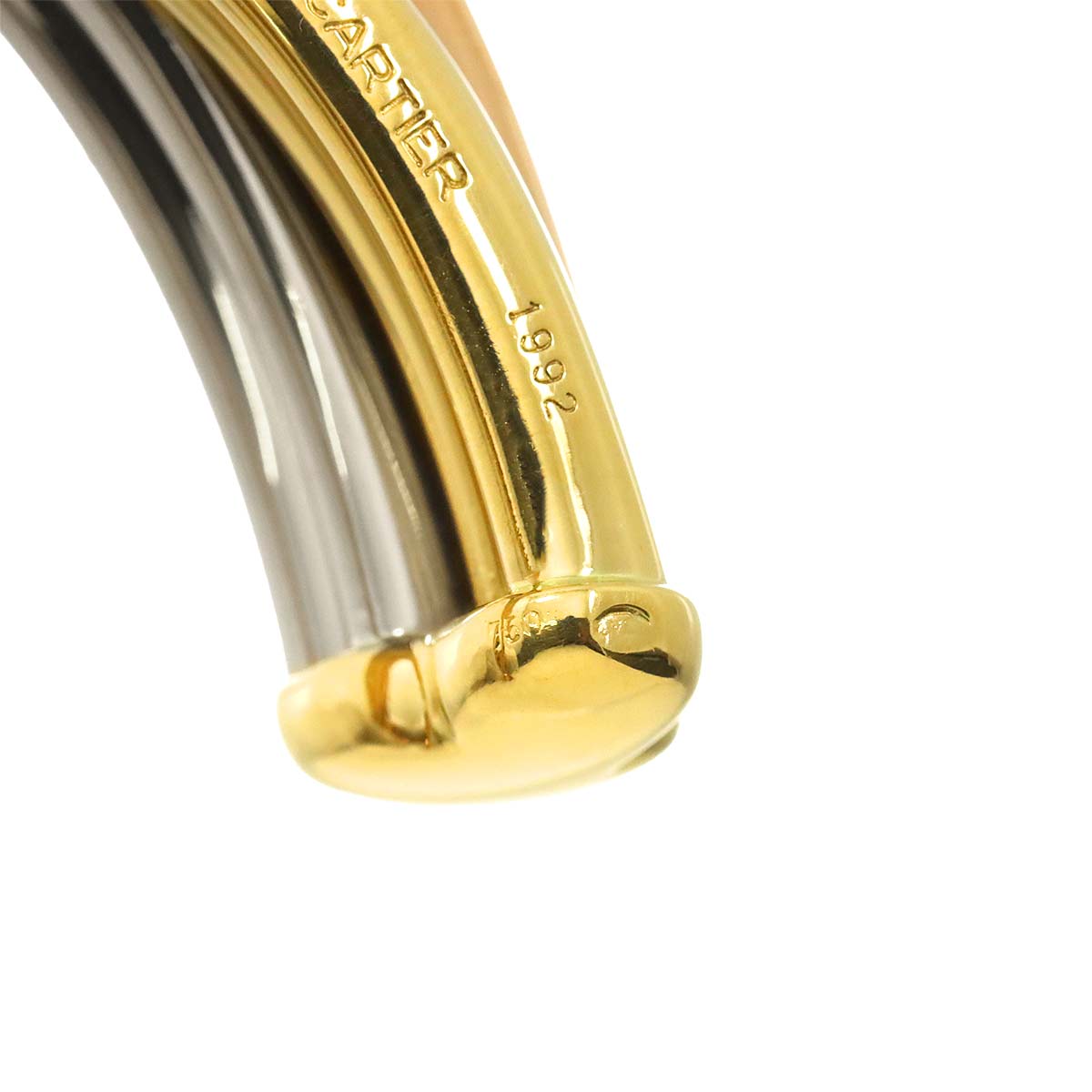 Trinity Bangle Bracelet 18K YG WG PG 750