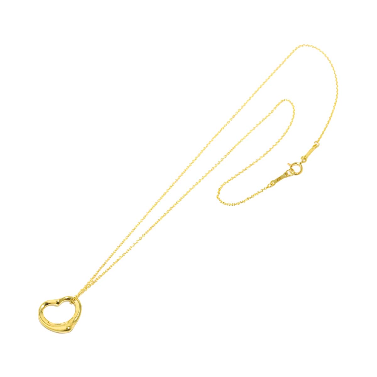 Open Heart Necklace 18K Yellow Gold 750