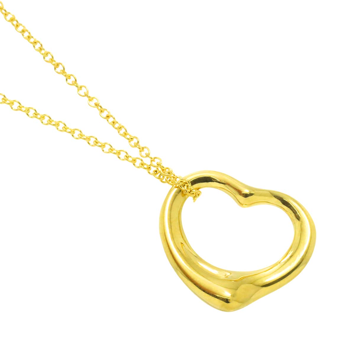 Open Heart Necklace 18K Yellow Gold 750