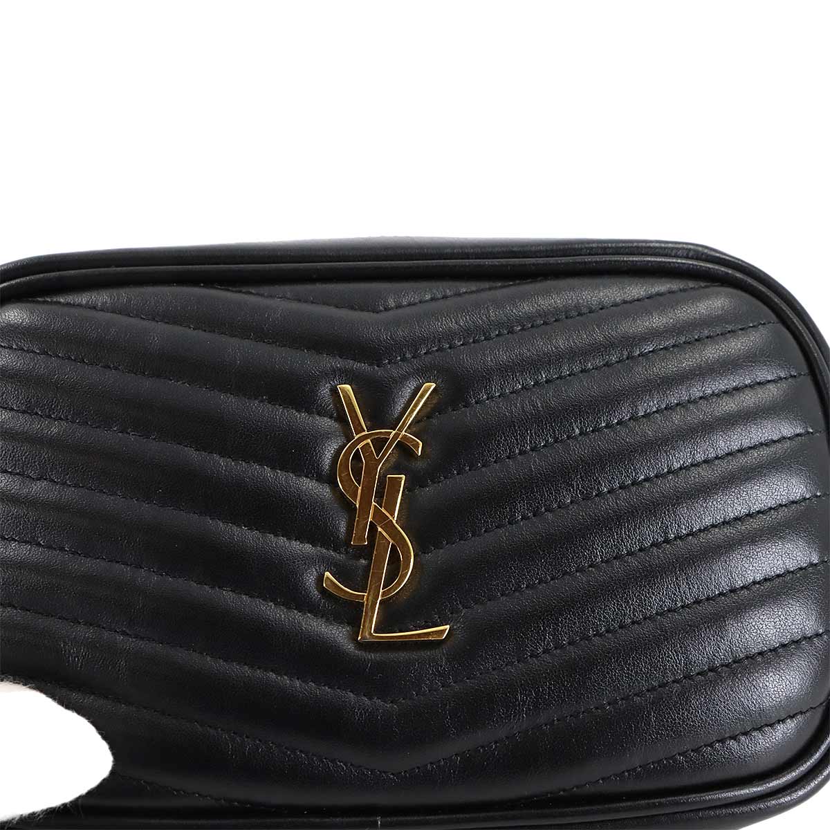 Lou Mini Chain Shoulder Bag Leather Black 748849 Purse