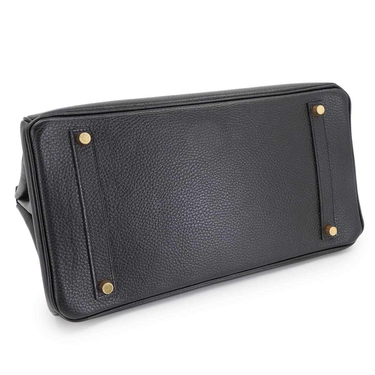 Birkin 35 Ardennes Leather Black Hand Bag Purse