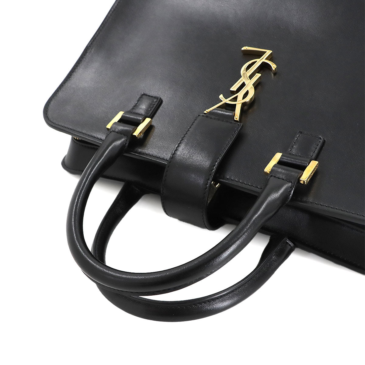 Cabas S Hand Shoulder Bag Leather Black 472469