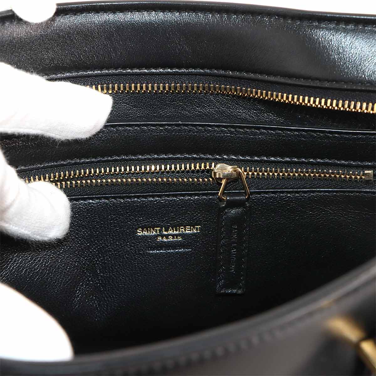 Cabas S Hand Shoulder Bag Leather Black 472469