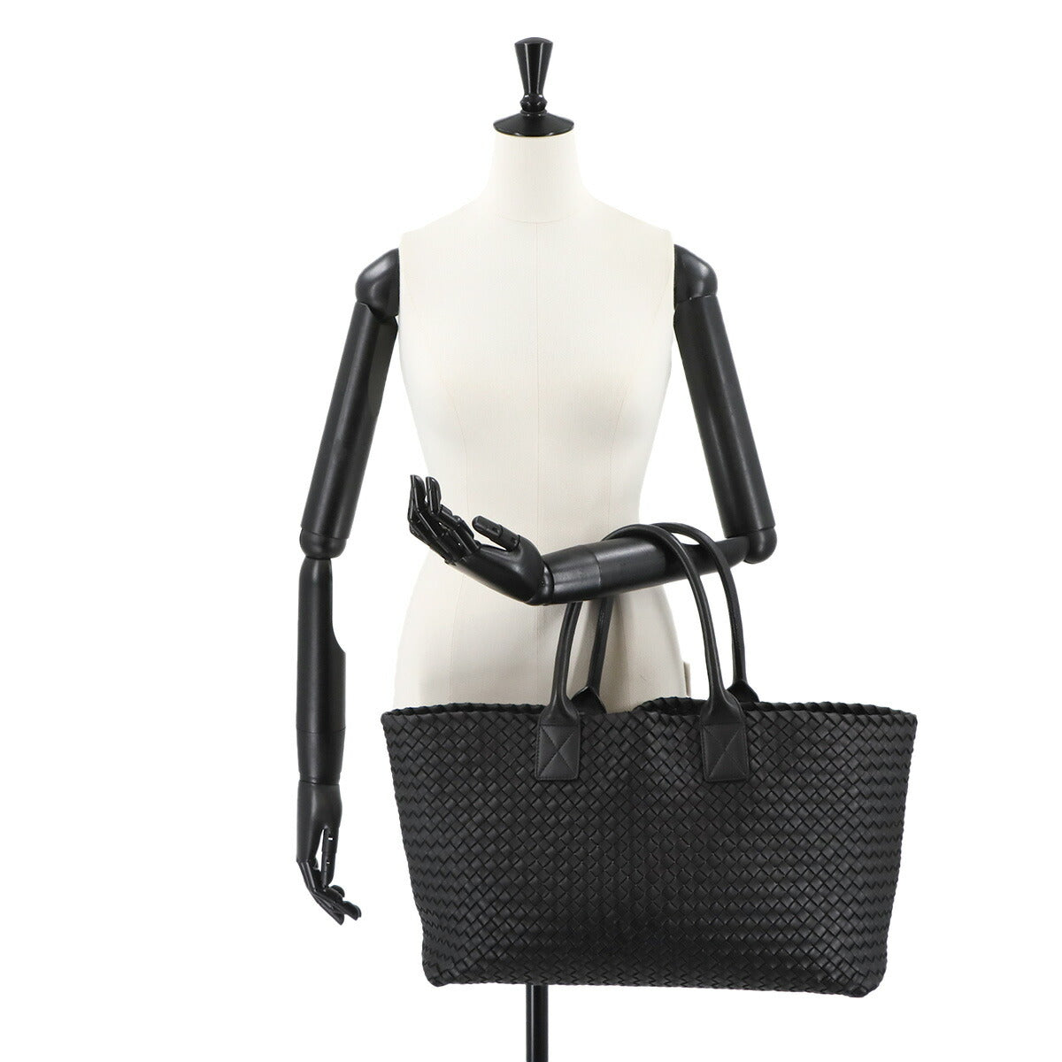 Intrecciato Cabat MM Tote Bag Leather Black 115664