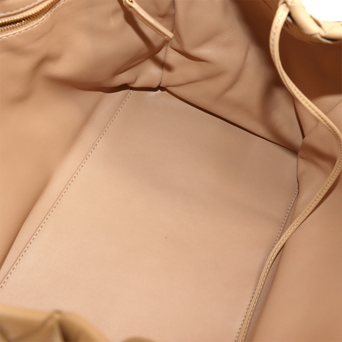Intrecciato Tote Bag Leather Beige Purse