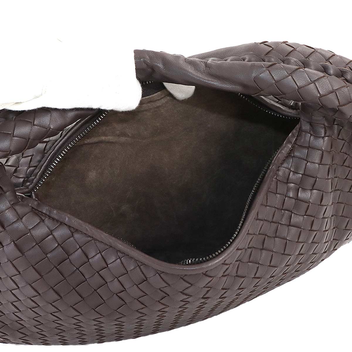 Intrecciato Veneta Shoulder Bag Leather Brown 115653