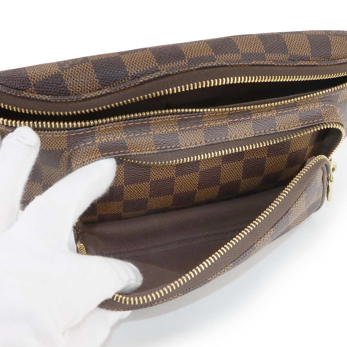 Damier Melville Bum Bag Waist Pouch Ebene N51172 Purse