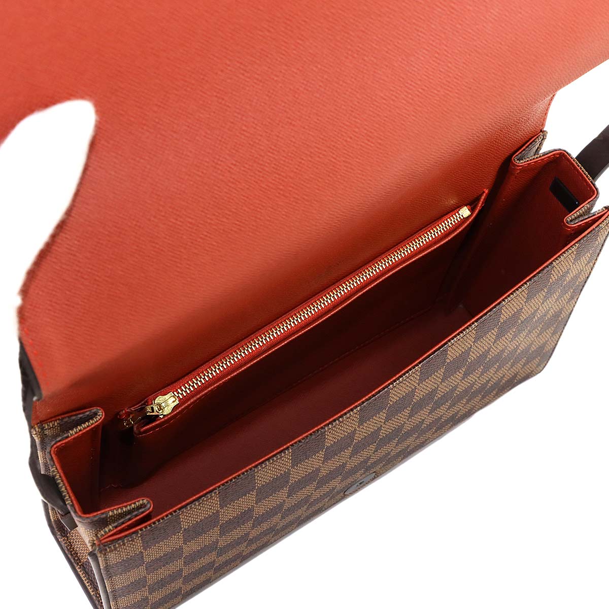 Damier Tribeca Long Shoulder Bag Ebene N51160 Purse