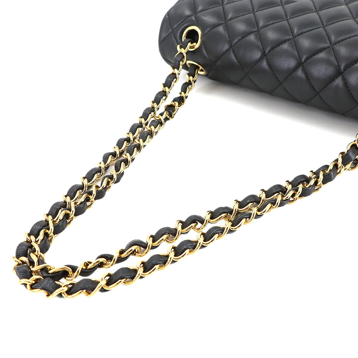 Matelasse 25 Chain Shoulder Bag Leather Black A01112 11.12