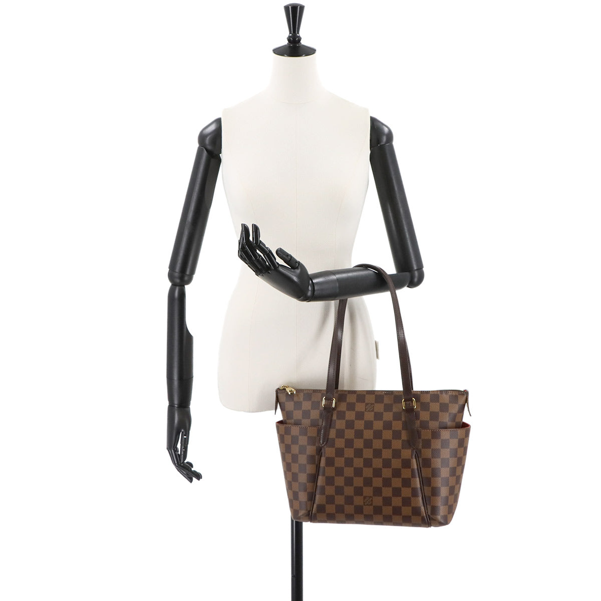 Damier Totally PM Tote Bag Ebene Brown N41282 Purse
