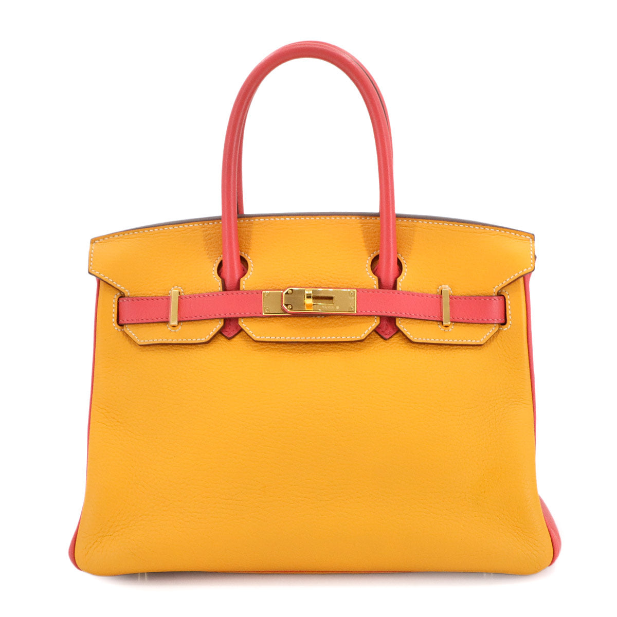 Birkin 30 Personal SPO Veau Togo Orange Pink Hand Bag