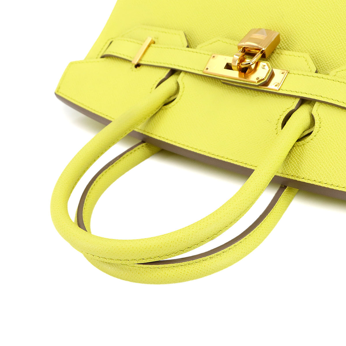 Birkin 30 Epsom Soufre Hand Bag Purse