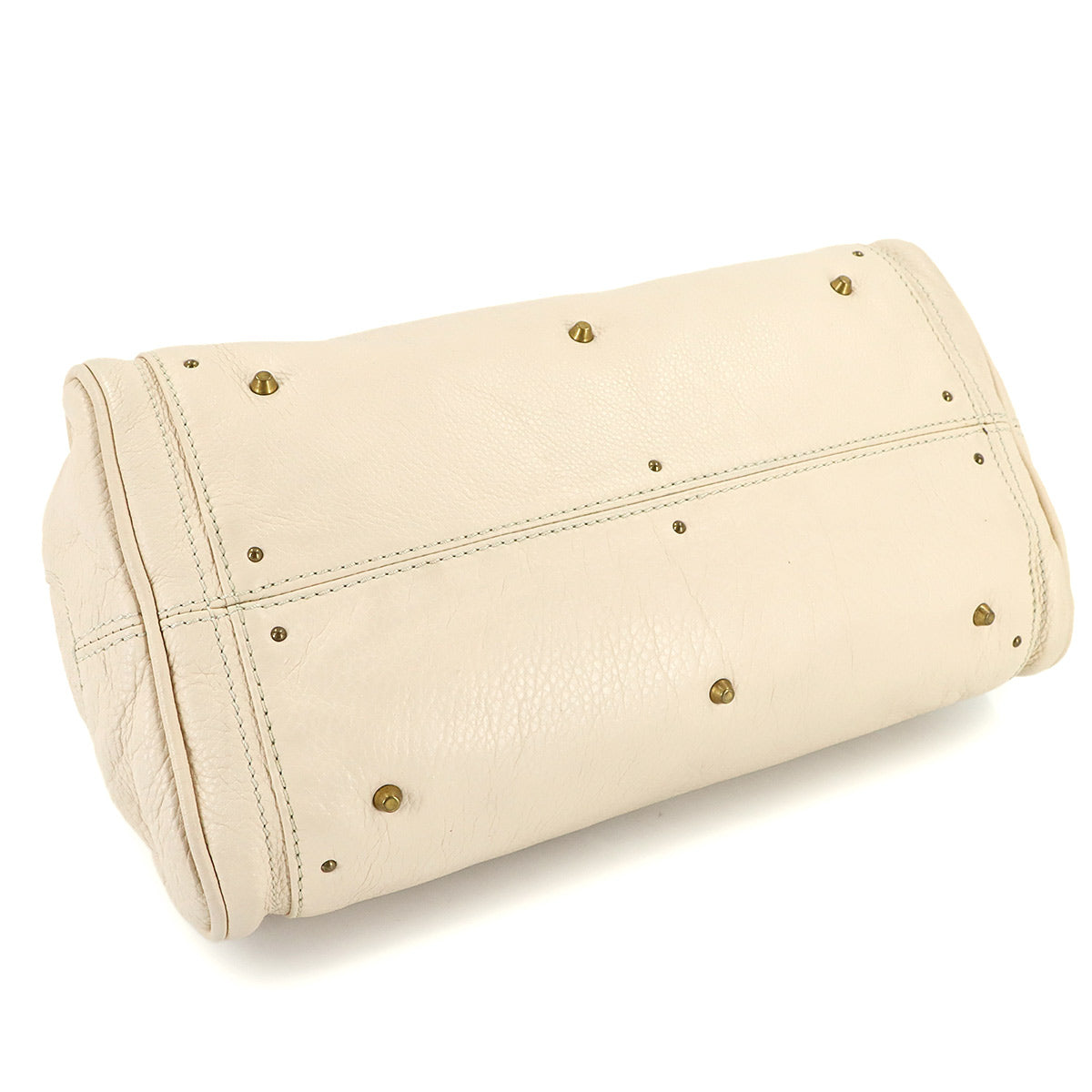 Paddington Hand Bag Leather White Purse