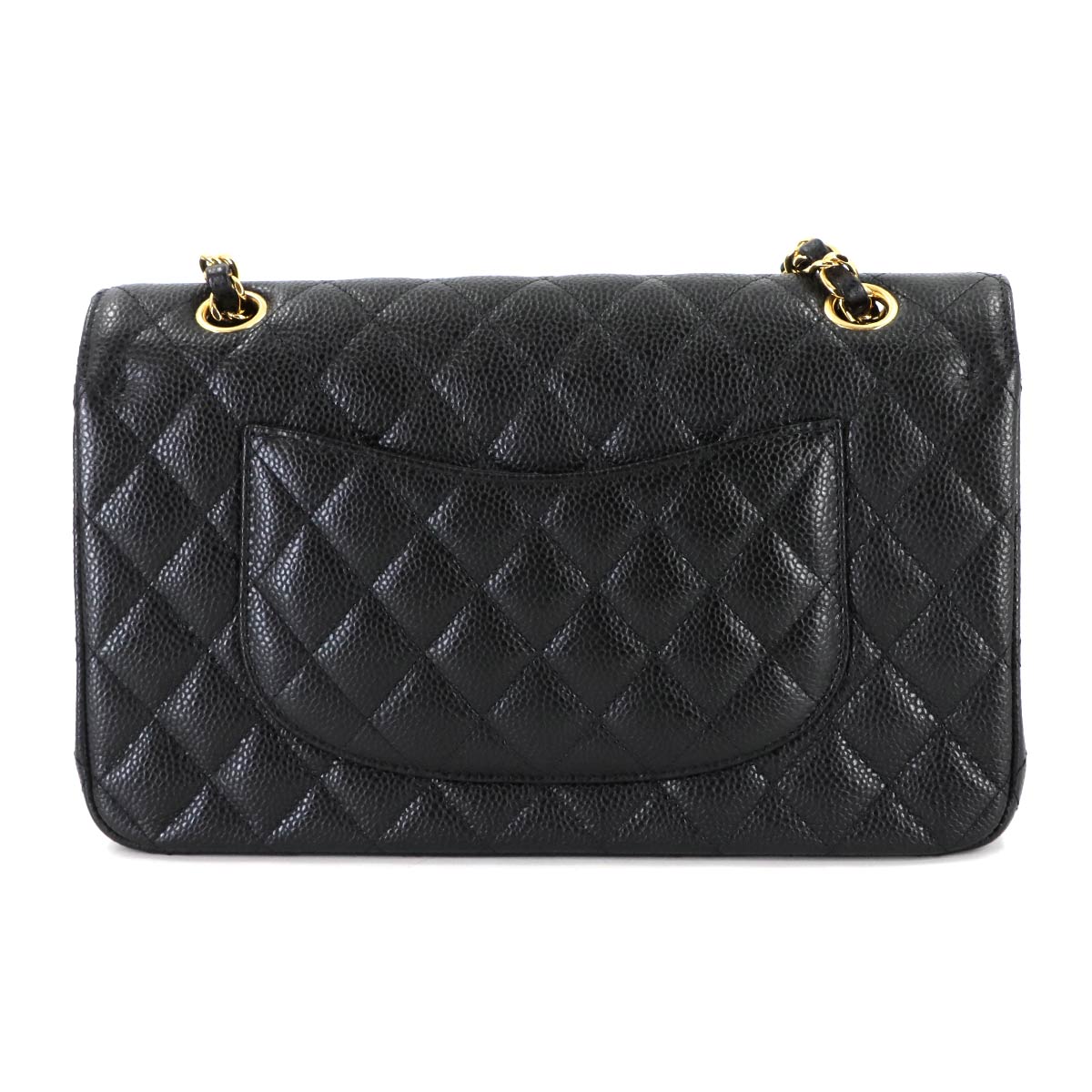 Matelasse 25 Chain Shoulder Bag Leather Black A01112 11.12