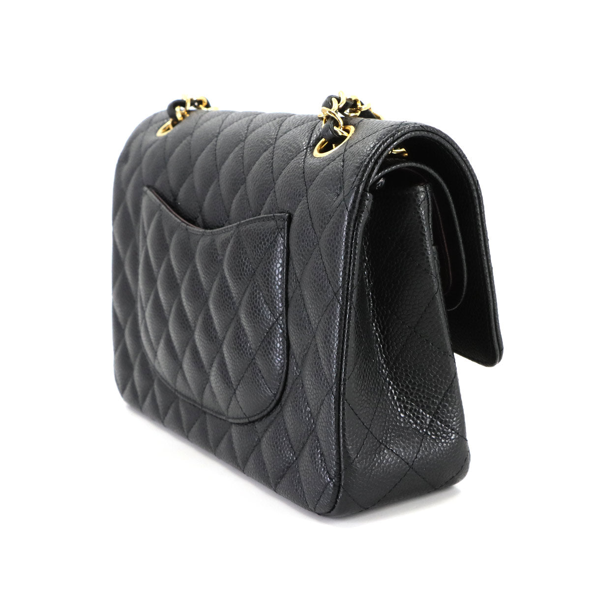 Matelasse 25 Chain Shoulder Bag Leather Black A01112 11.12