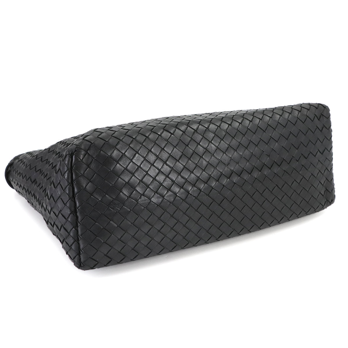 Intrecciato Medium Garda Tote Bag Leather Black 179320